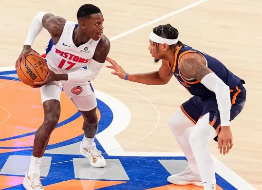 New York Knicks vs Detroit Pistons di game 2 playoff NBA 2025. (Sumber: Instagram @detroitpistons)