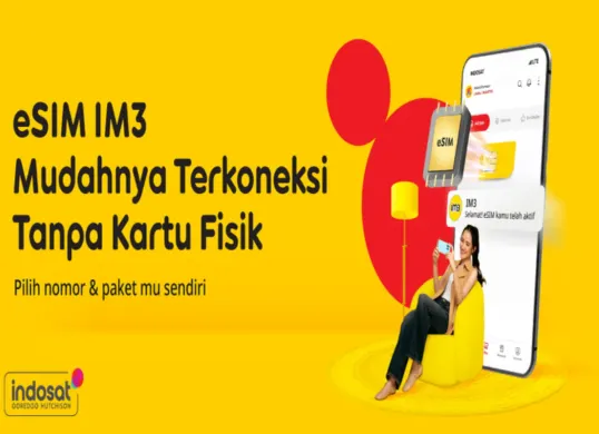 Simak cara mudah migrasi dari kartu SIM fisik Indosat ke eSIM. (Sumber: iM3)