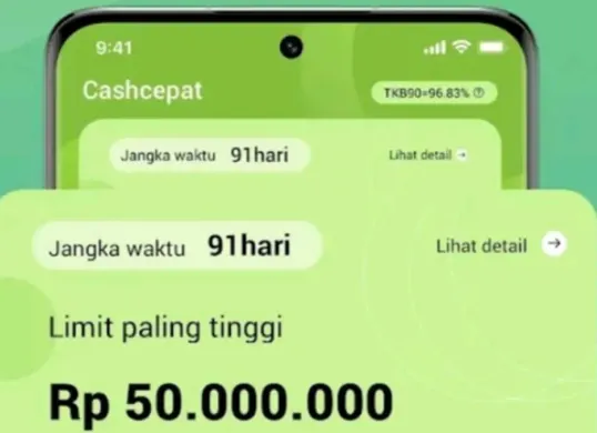 Proses mudah ajukan pinjaman tanpa jaminan di aplikasi Cashcepat, solusi keuangan cepat yang sudah terdaftar resmi di OJK. (Sumber: Play Store/Cascepat)