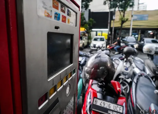 Mesin parkir elektronik di Jakarta. (Sumber: Poskota/Bilal Nugraha Ginanjar)