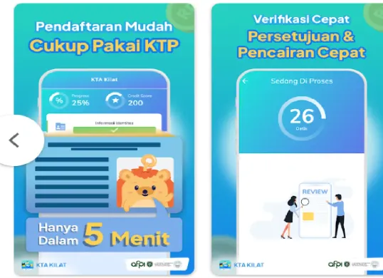Ajukan pinjaman dana instan Rp9 juta, cair dalam 5 menit. (Sumber: Tangkap Layar Google Play Store/KTA Kilat)