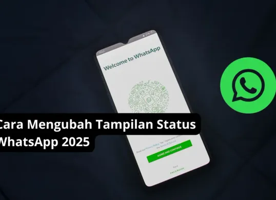 Cara mengubah tampilan status WhatsApp lama ke tampilan terbaru. (Canva)