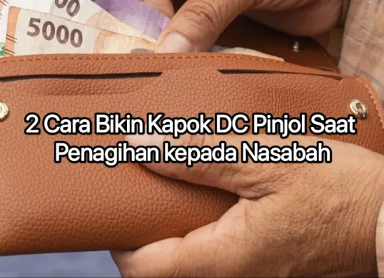 Cara bikin kapok DC pinjol menagih hutang kepada nasabah yang galbay pinjolnya. (Canva)