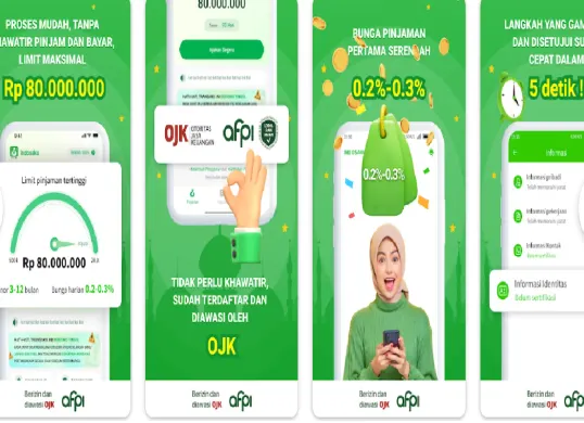 Pinjaman daring Rp80 juta dari Indosaku, dengan bunga rendah. (Sumber: Tangkap Layar Google Play Store/Indosaku)