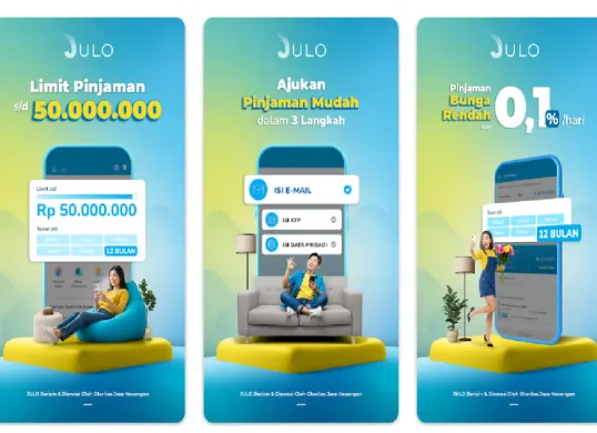 Ilustrasi pindar JULO. (Sumber: Tangkap Layar Google Play Store/JULO)