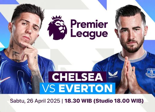 Link live streaming Chelsea vs Everton di pekan 34 Premier League 2024-25. (Sumber: Vidio)