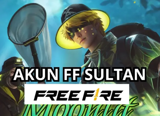 Akun FF sultan 2025 gratis berisi skin senjata SG2 Free Fire. (Canva)