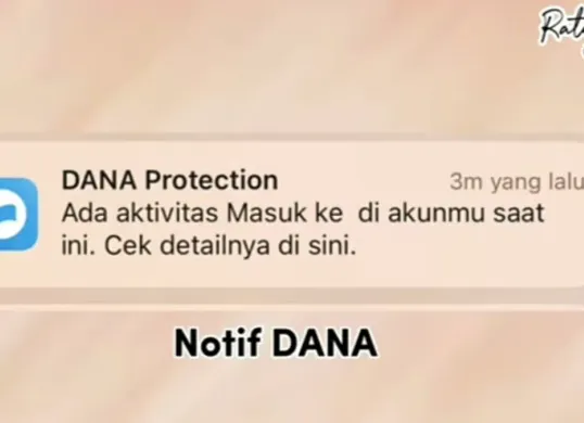 Notifikasi akun DANA kamu terkena hacker. (Sumber: YouTube/@Ratni Juliaa)