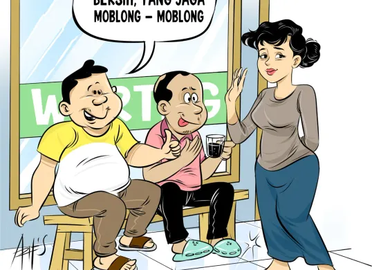 Obrolan Warteg: Lantai Kinclong, Yang Jual ‘Moblong- Moblong’ (Sumber: Poskota/Arif Setiadi)