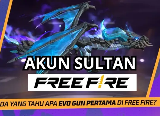 Akun FF sultan gratis 2025 berisi skin senjata AK47. (Garena)