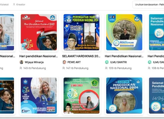 Twibbon gratis Hari Pendidikan Nasional 2025 (Sumber: Twibonnize)