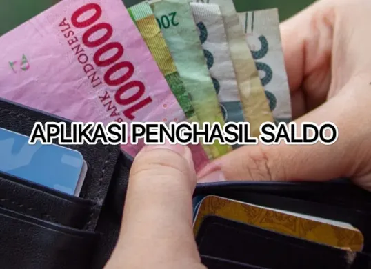 Klaim uang digital dari aplikasi penghasil saldo. (Canva)