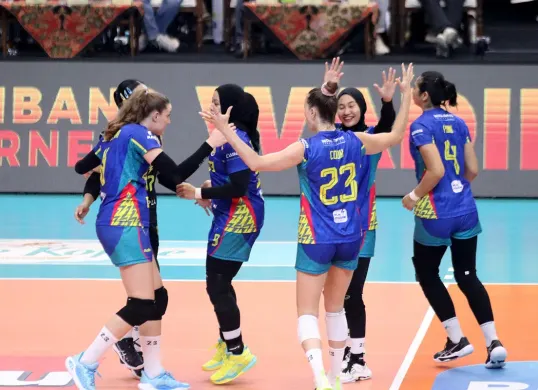 Link live streaming final four Proliga 2025 Electric PLN vs Gresik Petrokimia dan Surabaya Samator vs Palembang Bank Sumsel. (Sumber: Humas Proliga)