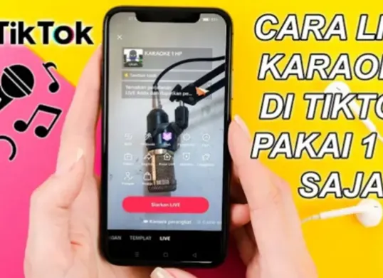 Cara live TikTok karaoke dengan satu HP. (Sumber: YouTube/@Creative AG)