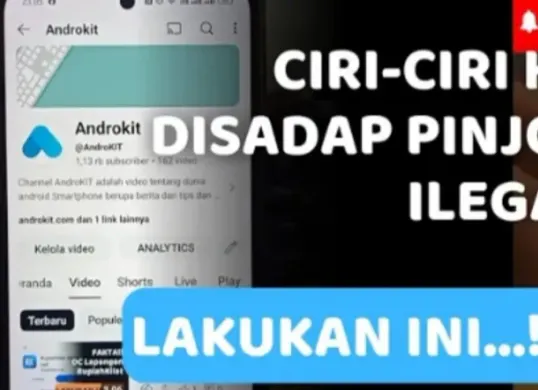 Ilustrasi penyadapan data di HP dari oleh pinjol ilegal. (Sumber: YouTube/@Androkit)