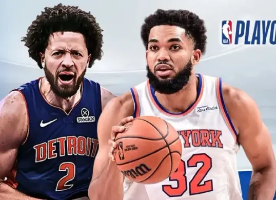 Streaming game 5 playoff NBA 2025 antara New York Knicks vs Detroit Pistons. (Foto: Vidio)