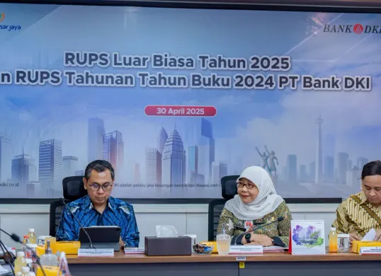 RUPS Luar Biasa Tahun 2025 dan RUPS Tahunan Tahun Buku 2024 PT Bank DKI. (Sumber: Dok. Bank DKI)