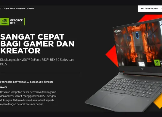 Laptop gaming murah, HP Victus 15. (Sumber: hp.com)
