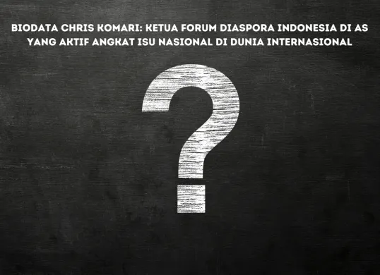 Mengungkap Profil Chris Komari, Ketua Forum Diaspora Indonesia di AS yang Namanya Tengah Viral