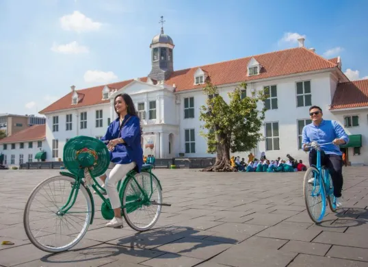 Kawasan Kota Tua jadi salah satu tempat wisata gratis di Jakarta yang bisa dikunjungi saat Lebaran 2026. (Sumber: jakarta-tourism.go.id)