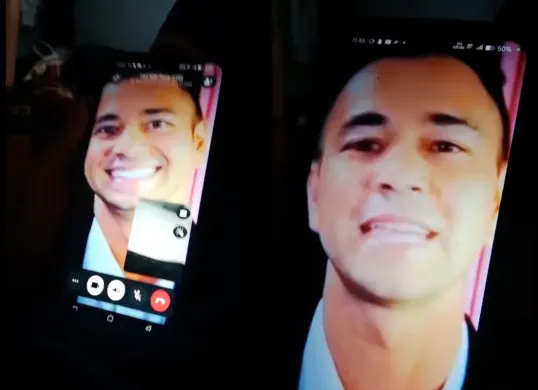 Ilustrasi wajah Raffi Ahmad yang digunakan oleh penipu. (Sumber: X/@dinossorry)