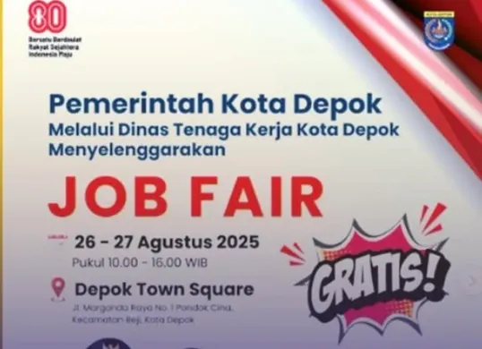 Job Fair Depok Agustus 2025 (Sumber: Instagram @depokbagus)