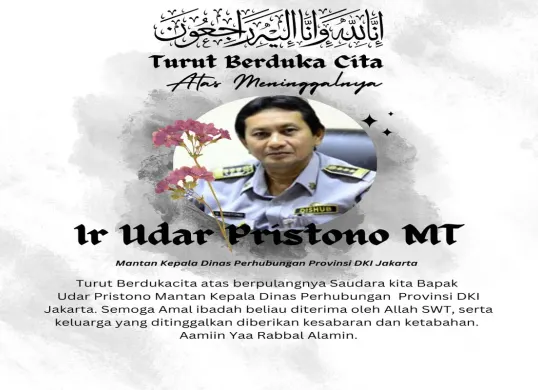Udar Pristono, mantan Kepala Dinas Perhubungan Provinsi DKI Jakarta,  meninggal dunia pada Senin, 25 Agustus 2025. Almarhum dimakamkan di TPU Tanah Kusir, Jakarta Selatan. (Sumber: Istimewa)