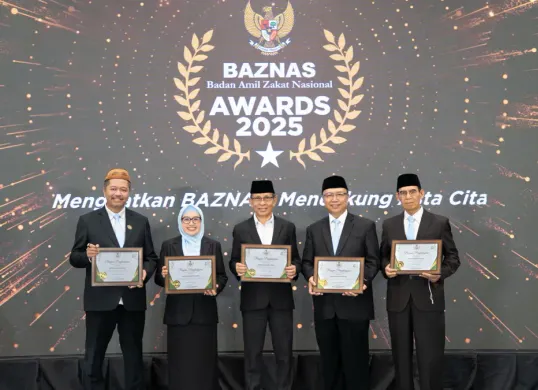 Bazis Jakarta Borong 5 Penghargaan di Baznas Award 2025 (Sumber: Dok. Baznas)