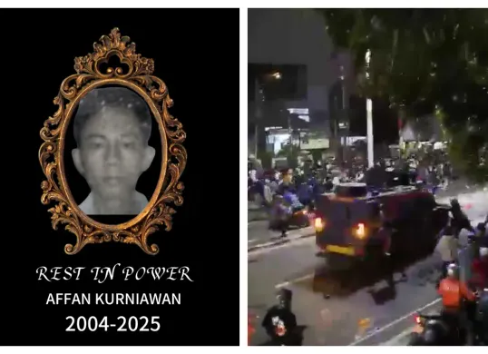 Pengemudi ojek online (ojol) Affan Kurniawan yang tewas usai dilindas kendaraan taktis (rantis) Barracuda Brimob, pada Kamis malam, 28 Agustus 2025. (Sumber: X/@kegblgnunfaedh)