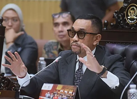 Ahmad Sahroni resmi dimutasi dari jabatan Wakil Ketua Komisi III DPR RI. (Sumber: nasdemdprri.id)