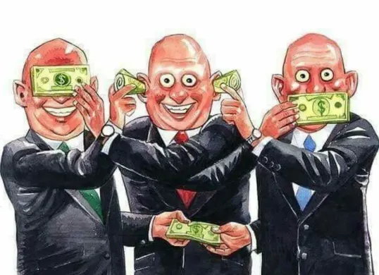 Ilustrasi dugaan kasus korupsi. (Sumber: Pinterest/Loy Suan Tze)