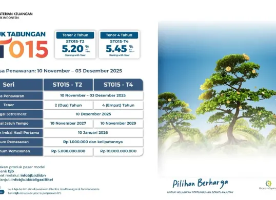 ST015 resmi dibuka, bank bjb ajak masyarakat berinvestasi. (Sumber: Corsec bank bjb)