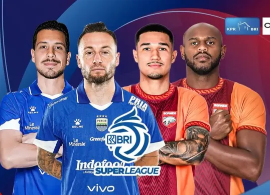Jadwal alga tunda pekan ke-21 Borneo FC vs Persib Bandung.(Sumber: Vidio.com)