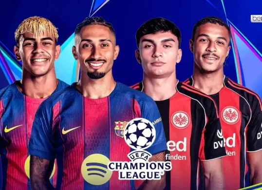 Saksikan pertandingan Barcelona vs Eintracht Frankfurt di Liga Champions 2025/2026. Klik link live streamingnya di sini! (Sumber: Vidio.com)