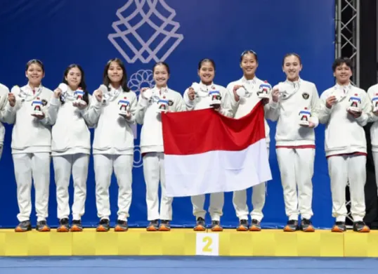 SEA Games 2025, Beregu Putri persembahkan medali perak. (Sumber: Dok. PBSI)