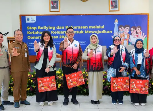 Dinas PPAPP DKI Jakarta menggelar talkshow dengan tema 'Stop Bullying dan Kekerasan melalui Ketahanan Keluarga untuk Mewujudkan Generasi Emas 2045' di Gedung UPT PPPA, Pulo Gadung, Jakarta Timur. (Sumber: Istimewa)