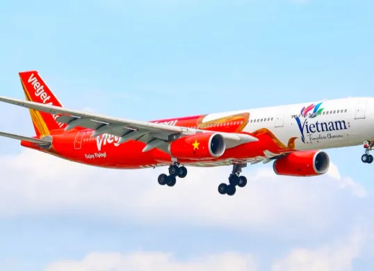 Ilustrasi maskapai penerbangan menuju Vietnam. (Sumber: Vietjet)