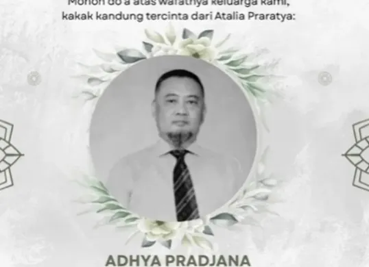 Profil Adhya Pradjana kakak Atalia Praratya yang meninggal dunia (Sumber: Instagram/@ataliaptr)
