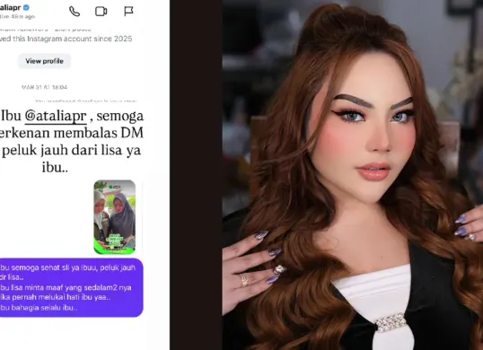 Pesan Lisa Mariana ke Bu Cinta (Sumber: Instagram/@lisamarianaaa)