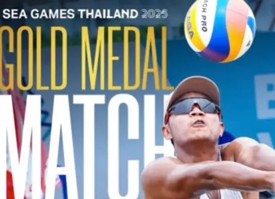 Pertandingan final voli putra Indonesia vs Thailand di SEA Games 2025 (Sumber: Instagram/@indonesian_volleyball)