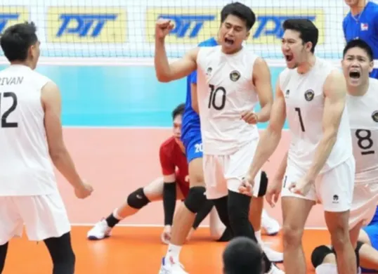 Tim voli putra Indonesia akan berhadapan dengan Thailand di final SEA Games 2025. (Sumber: Kemenpora)