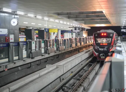 Data kepadatan LRT pada waktu tertentu. (Sumber: Poskota/Bilal Nugraha Ginanjar)