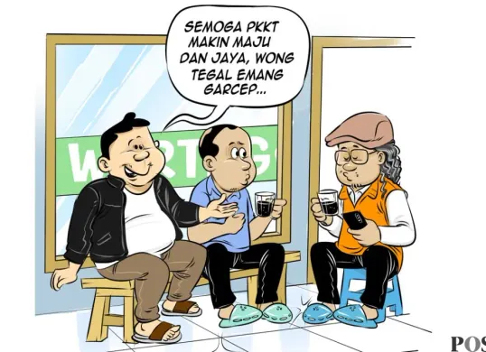 Obrolan warteg hari ini. (Sumber: Poskota/Arif Setiadi)