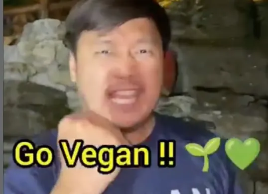 Viral vide ajakan "Go Vegan" di media sosial. Komentar netizen bikin ngakak (Sumber: Instagram)