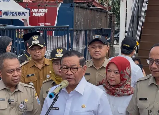 Potret Gubernur DKI Jakarta Pramono Anung. (Sumber: Poskota/Pandi Ramedhan)