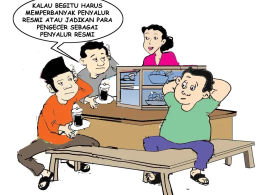Obrolan Warteg: Berburu Gas Melon (Sumber: Poskota/ Yudhi Himawan)
