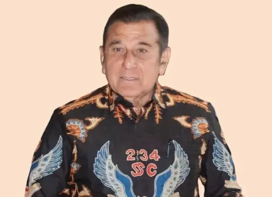 Ketua Umum Pemuda Pancasila (PP), Japto Soelistyo Soerjosoemarno.(Sumber: Instagram @srikandi234sc_dki)