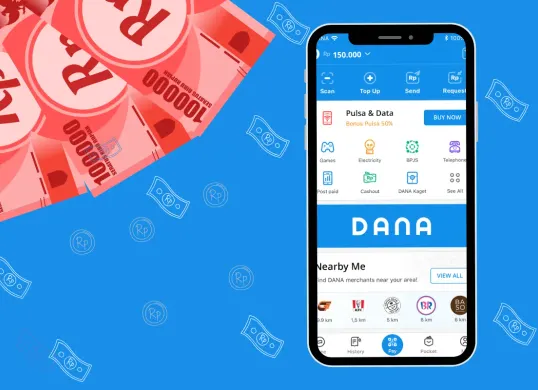 Saldo DANA gratis bisa kamu dapatkan secara online. (Sumber: Poskota/Syifa Luthfiyah)