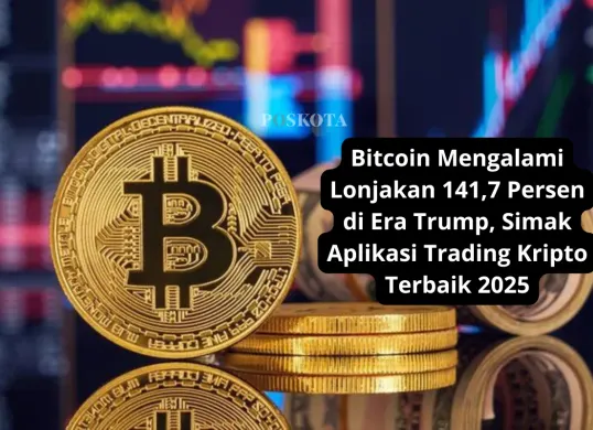 Bitcoin mencetak rekor harga tertinggi baru setelah pelantikan Trump. (Sumber: Poskota/Yusuf Sidiq)