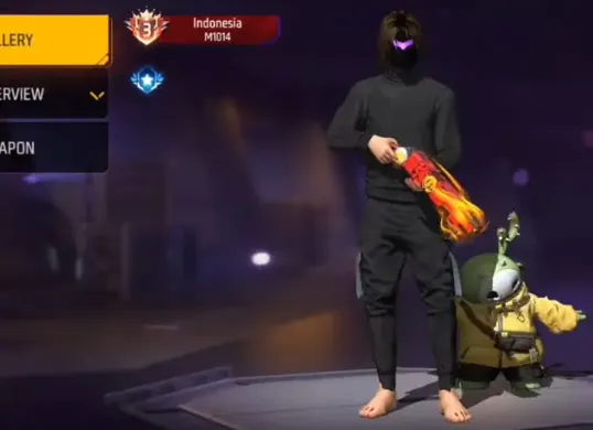 Akun FF sultan gratis terbaru hari Ini Jumat, 14 Maret 2025. (Sumber: YouTube/Rieff87 Gaming)